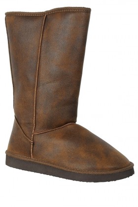 Cognac Shearling Lined Boot